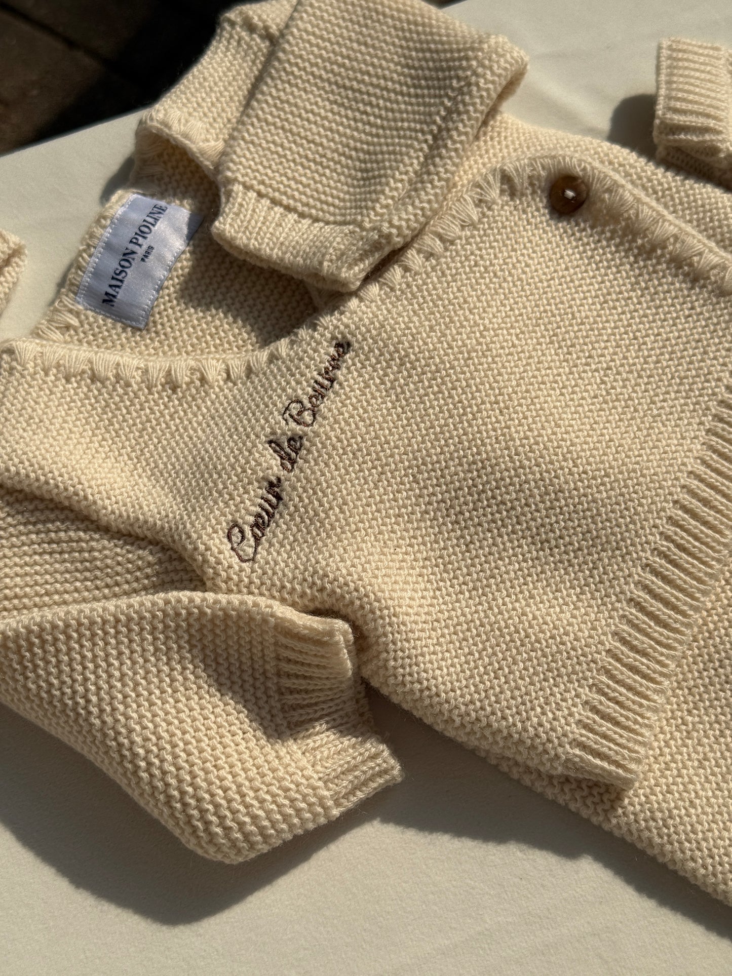 Set new born "Coeur de Beurre" - Beige