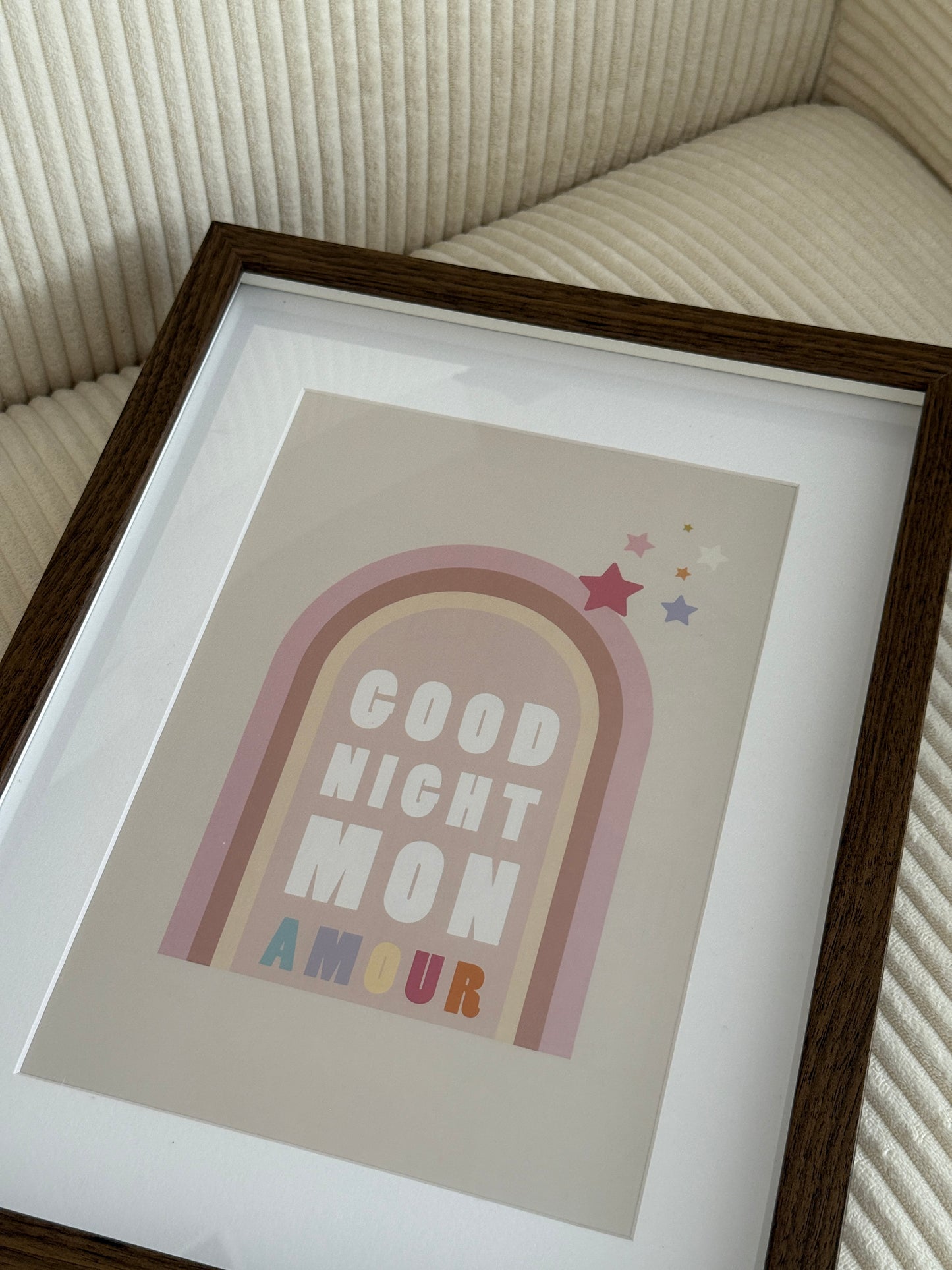 Poster - "Good Night Mon Amour (pink)"