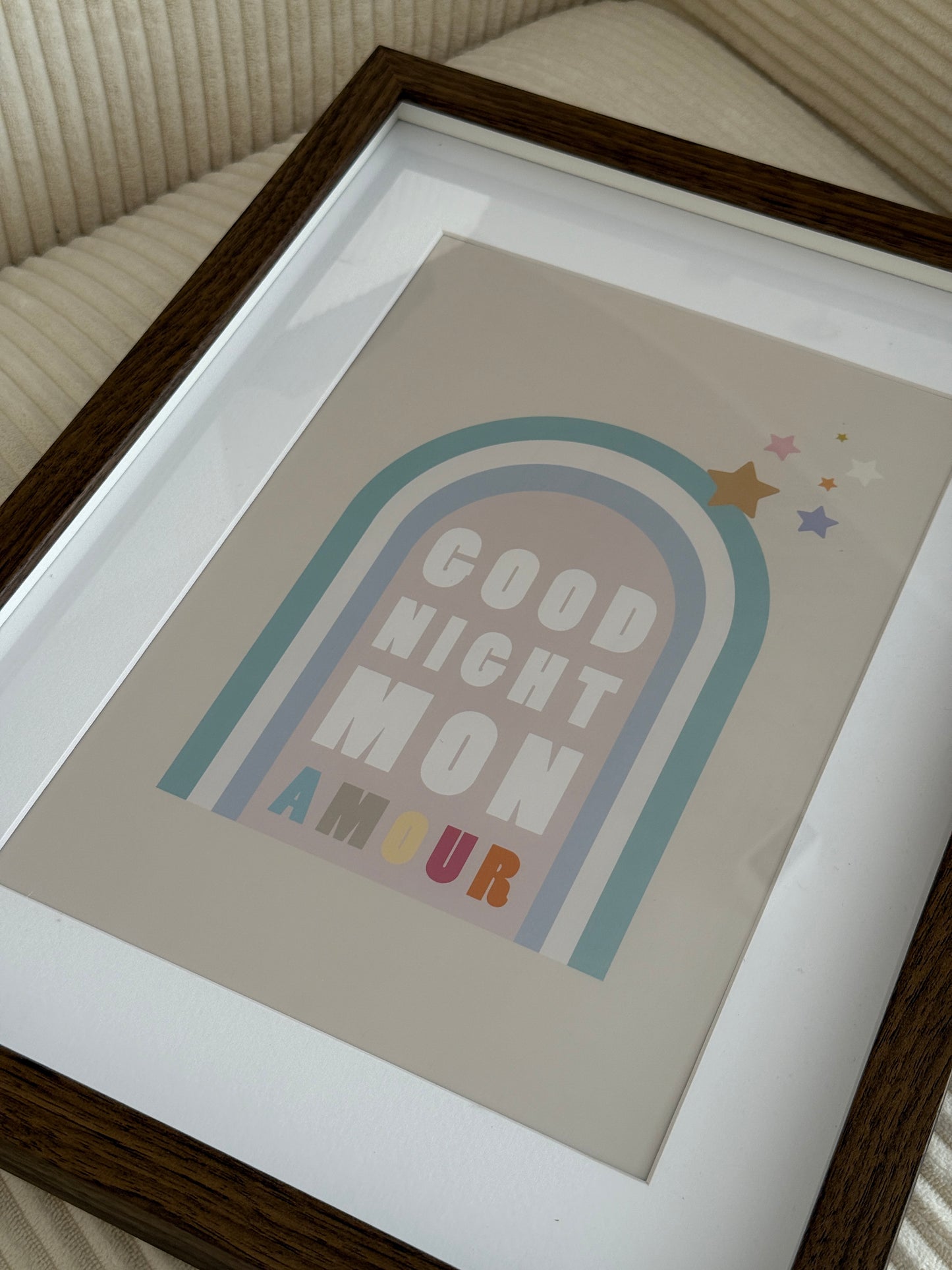 Poster - "Good Night Mon Amour (blue)"
