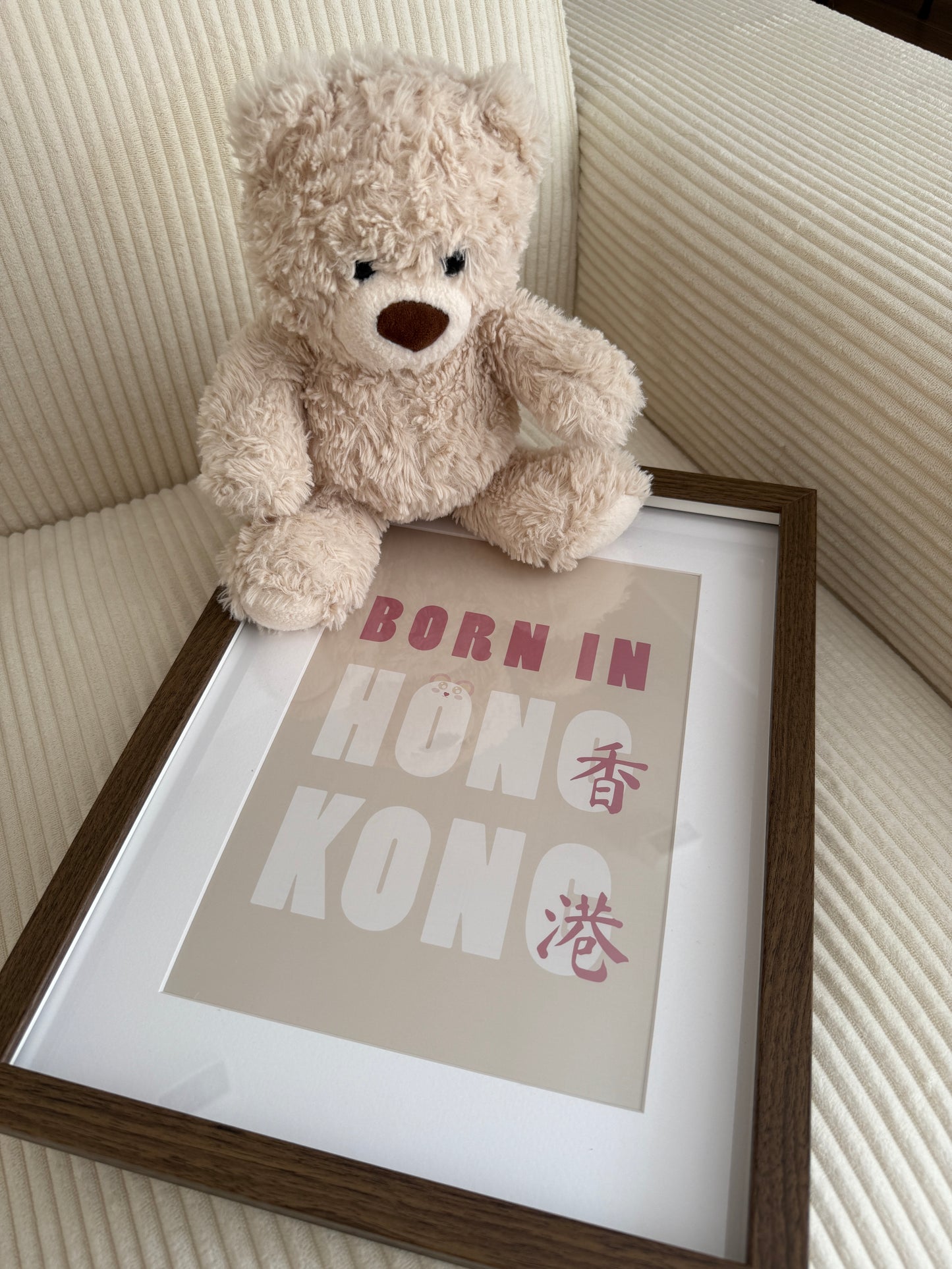 Poster - "Born in Hong Kong (pink)"