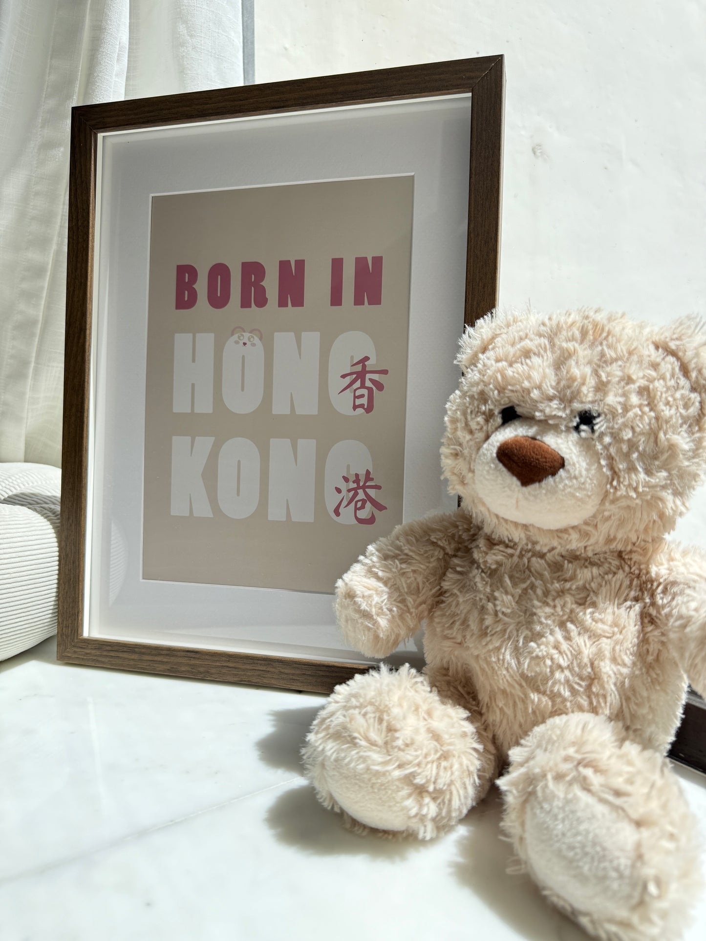 Poster - "Born in Hong Kong (pink)"