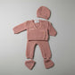 Set new born "Mon Amour" - Pink