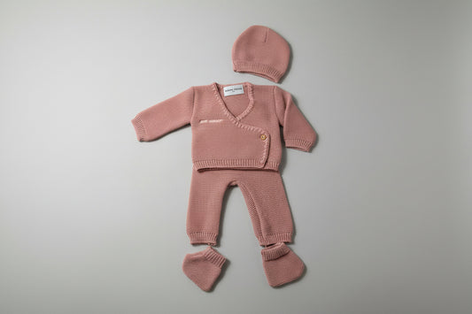 Set new born "Mon Amour" - Pink